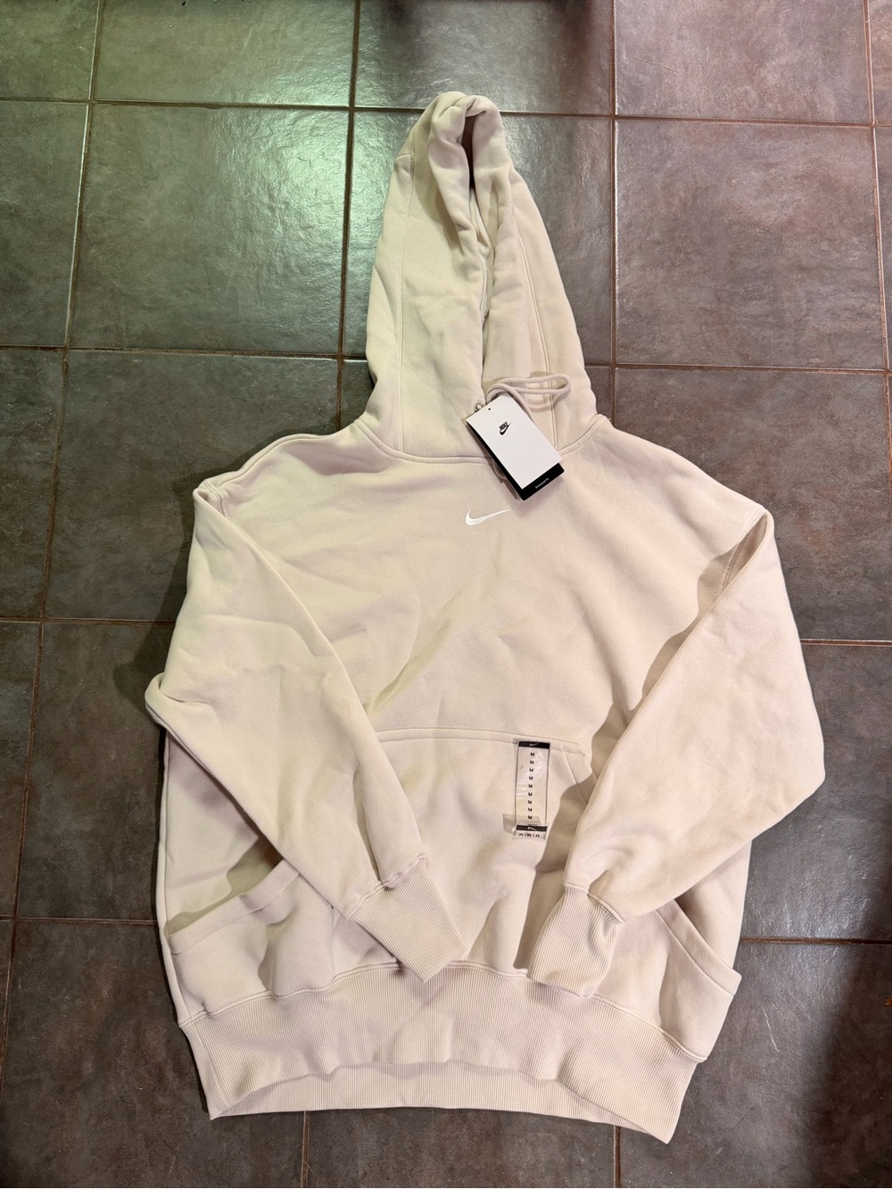 Nike Cream Zip-Up Style Hoodie - Light Neutral Men's Sweatshirt